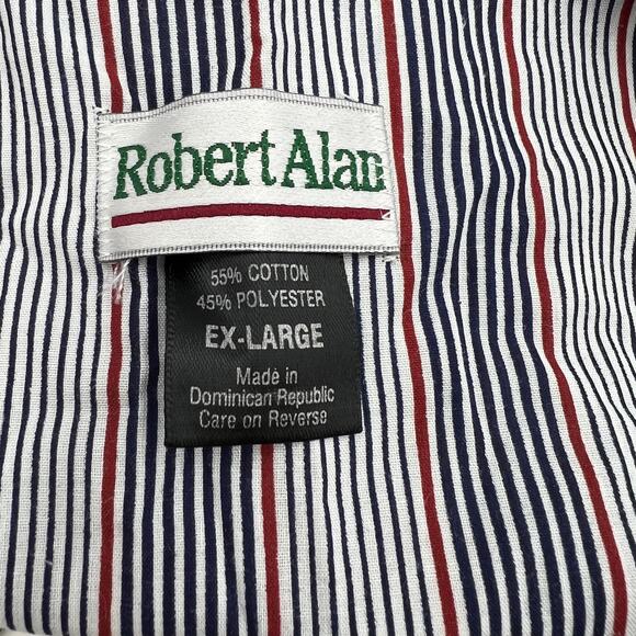 Vintage Robert Alan Stripe Pajama Set Blue Lightweight Dadcore - Picture 3 of 6